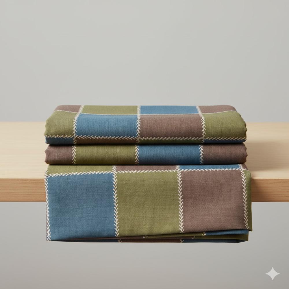 Bemberg Check Shirting Fabric Fabric