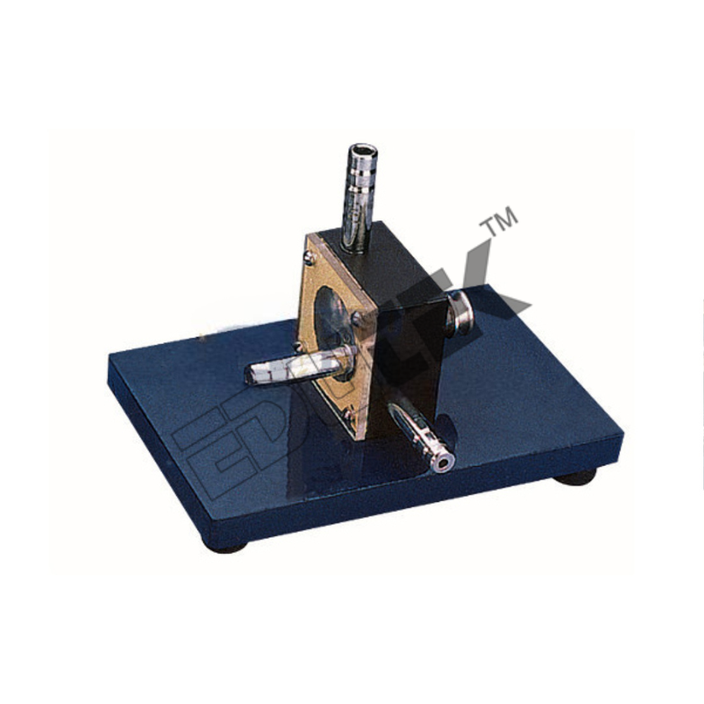 Pump Unit - Rotor With Eight Bucket Blades In Block Turning Chamber, Mounted On Wooden Base