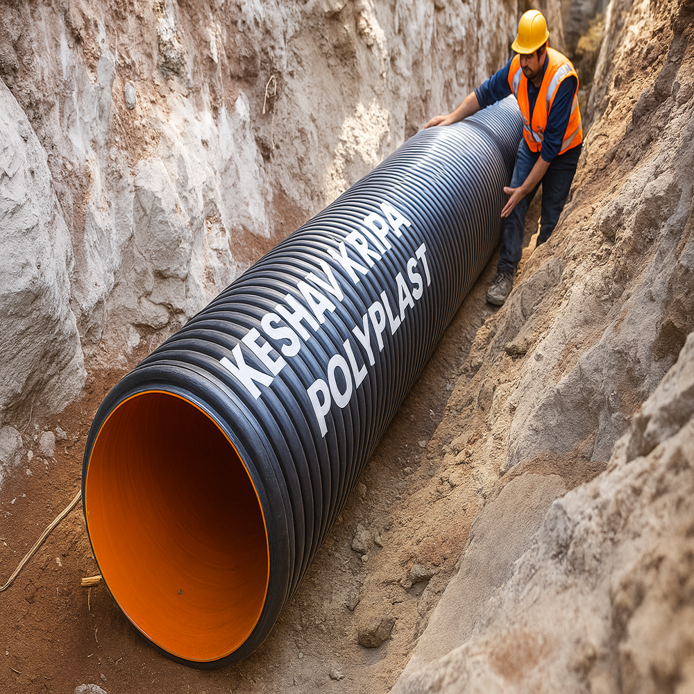 Underground Dwc Pipe 100 Mm To 500 Mm - Application: Sewerage