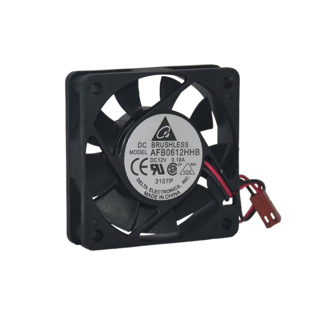 DELTA AFB0612HHB 6015mm 12V DC 0.18A Inverter Fan Ball Bearing Plastic Blades 3000rpm Speed Cooling Fan