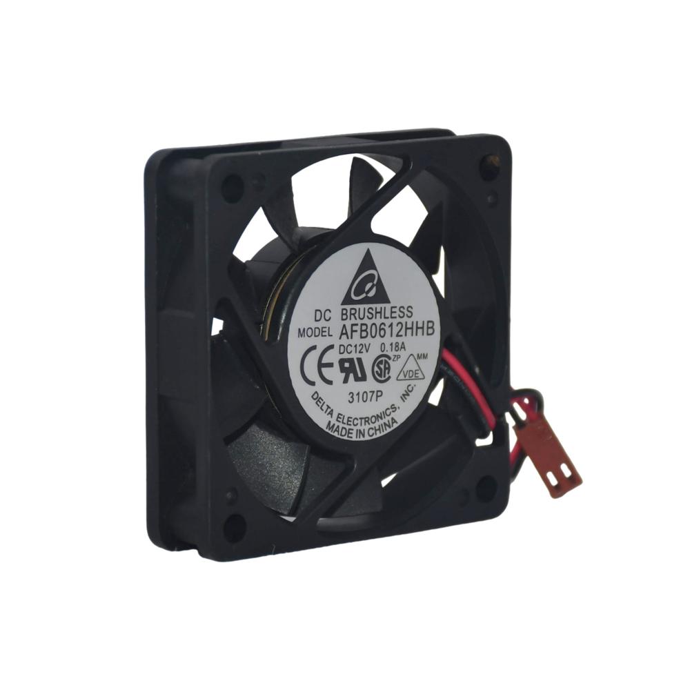 DELTA AFB0612HHB 6015mm 12V DC 0.18A Inverter Fan Ball Bearing Plastic Blades 3000rpm Speed Cooling Fan