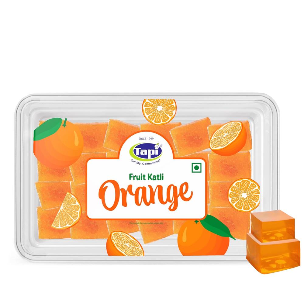 Orange Fruit Katli - Additional Ingredient: Pectin