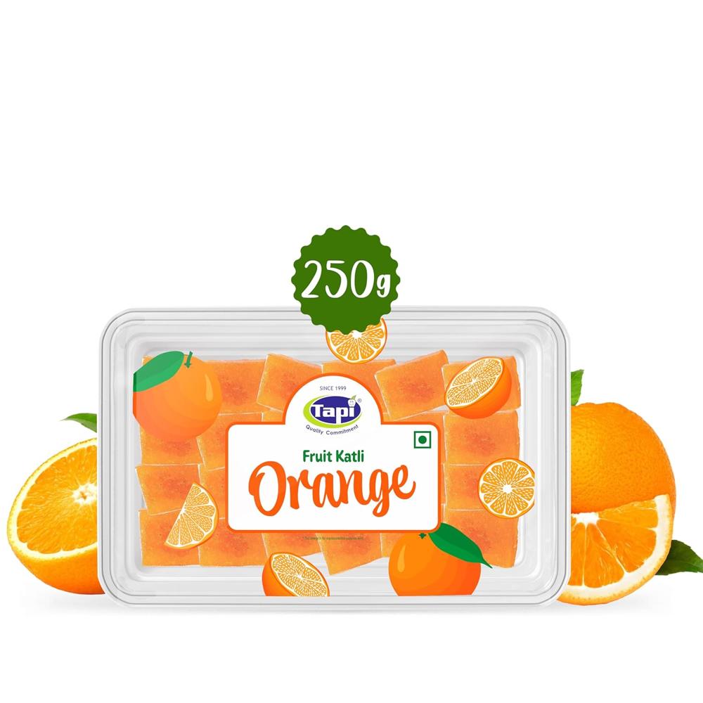 Orange Fruit Katli - Additional Ingredient: Pectin