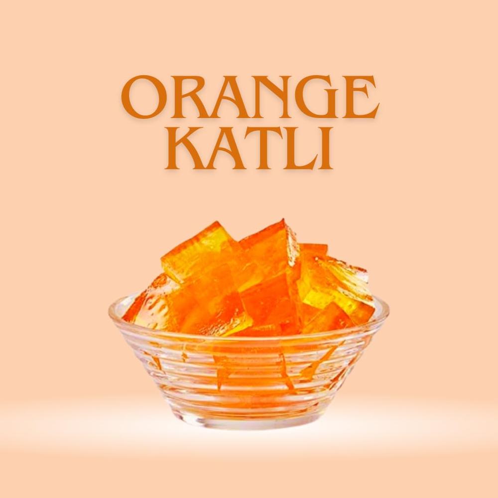 Orange Fruit Katli - Additional Ingredient: Pectin