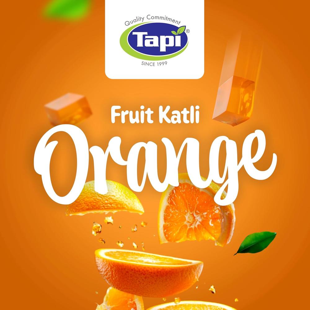 Orange Fruit Katli - Additional Ingredient: Pectin