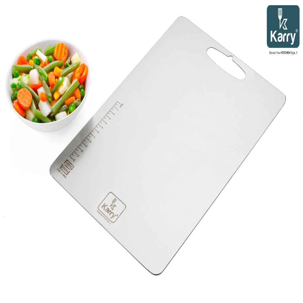 Stainless Steel (S.S.) Chopping Cutting Board Steeluxe Small(41/31 CM)