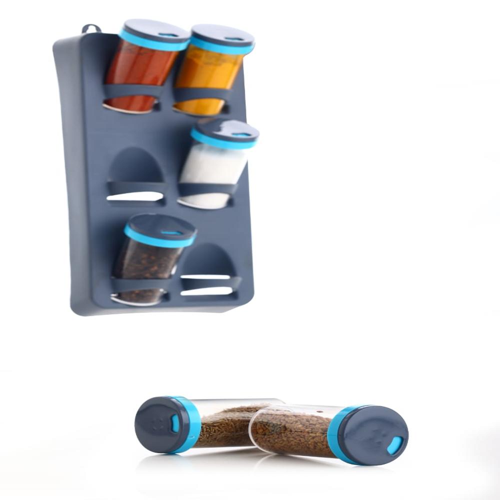 Spice Rack Wall Mounted 6 in 1