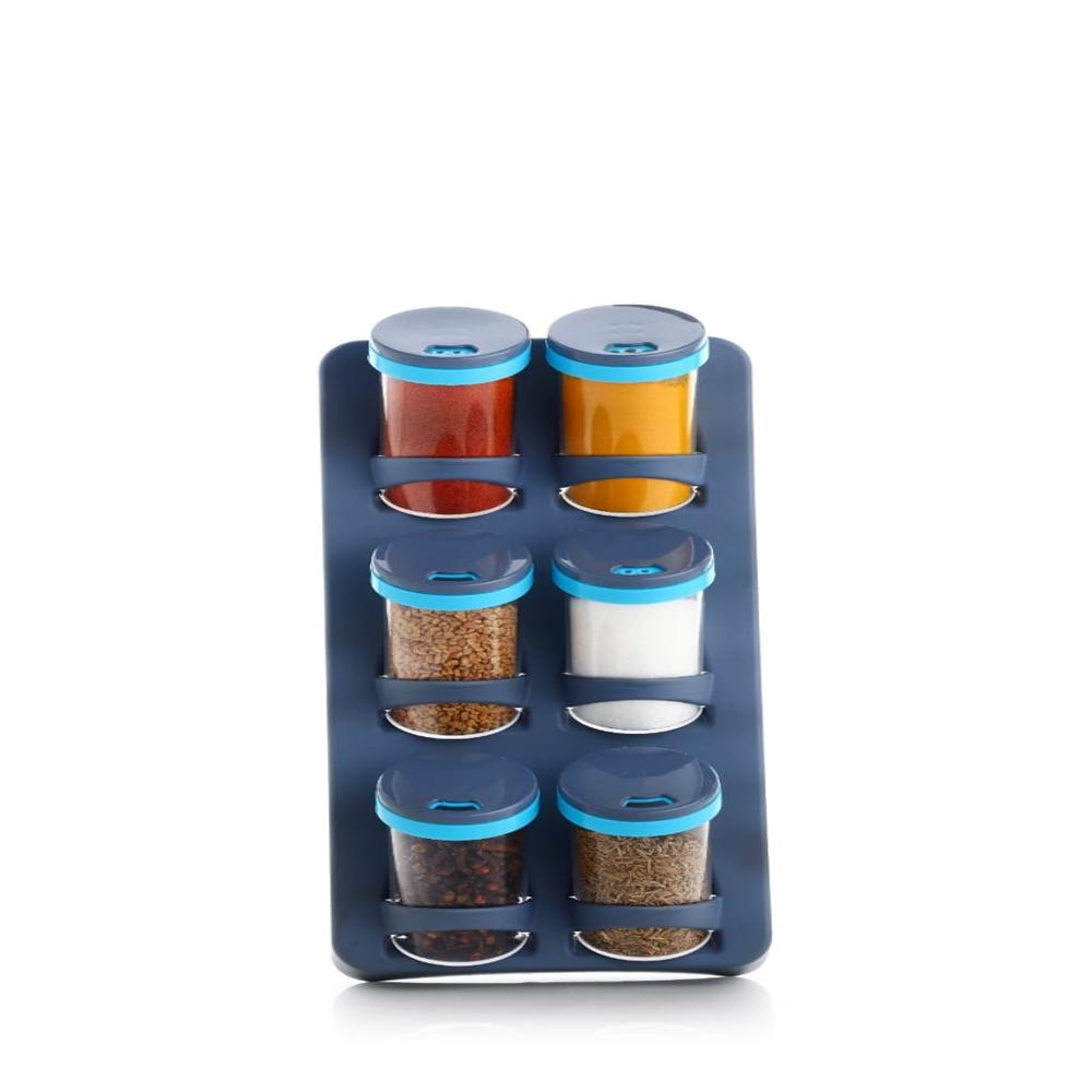 Spice Rack Wall Mounted 6 in 1