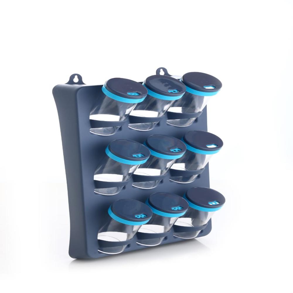 Spice Rack Wall Mounted 9 in 1