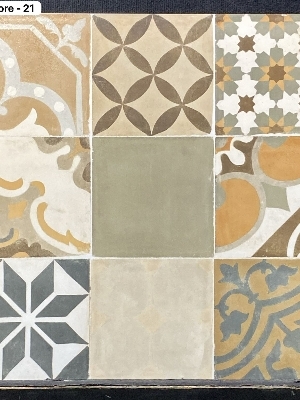 Keracon floor tiles