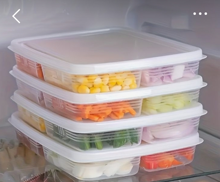 Plastic Multipurpose Storage Airtight Container 5 Compartment