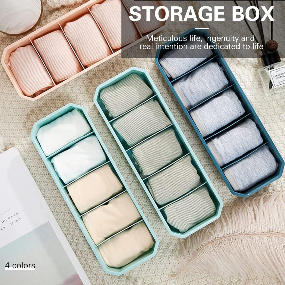 Multipurpose Socks Cosmetic Cutlery Organize Storage Tray Box Set
