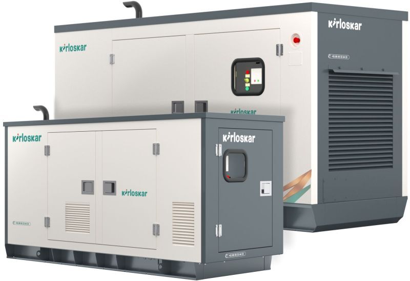 Cpcb Iv+ 25 Kva - 58.5 Kva Kirloskar Diesel Generator - Color: White