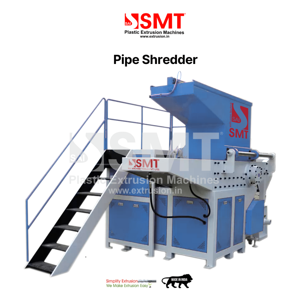 Plastic Pipe Recycling Plant - Shredder, Conveyor and Griender