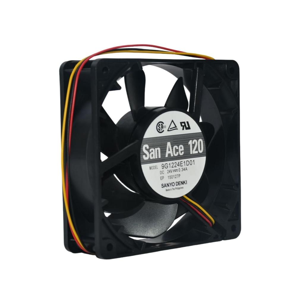 SANACE 9G1224G101 24V 0.50A 12038mm Electric Ball Bearing 3000RPM Industrial Inverter Cooling Fan
