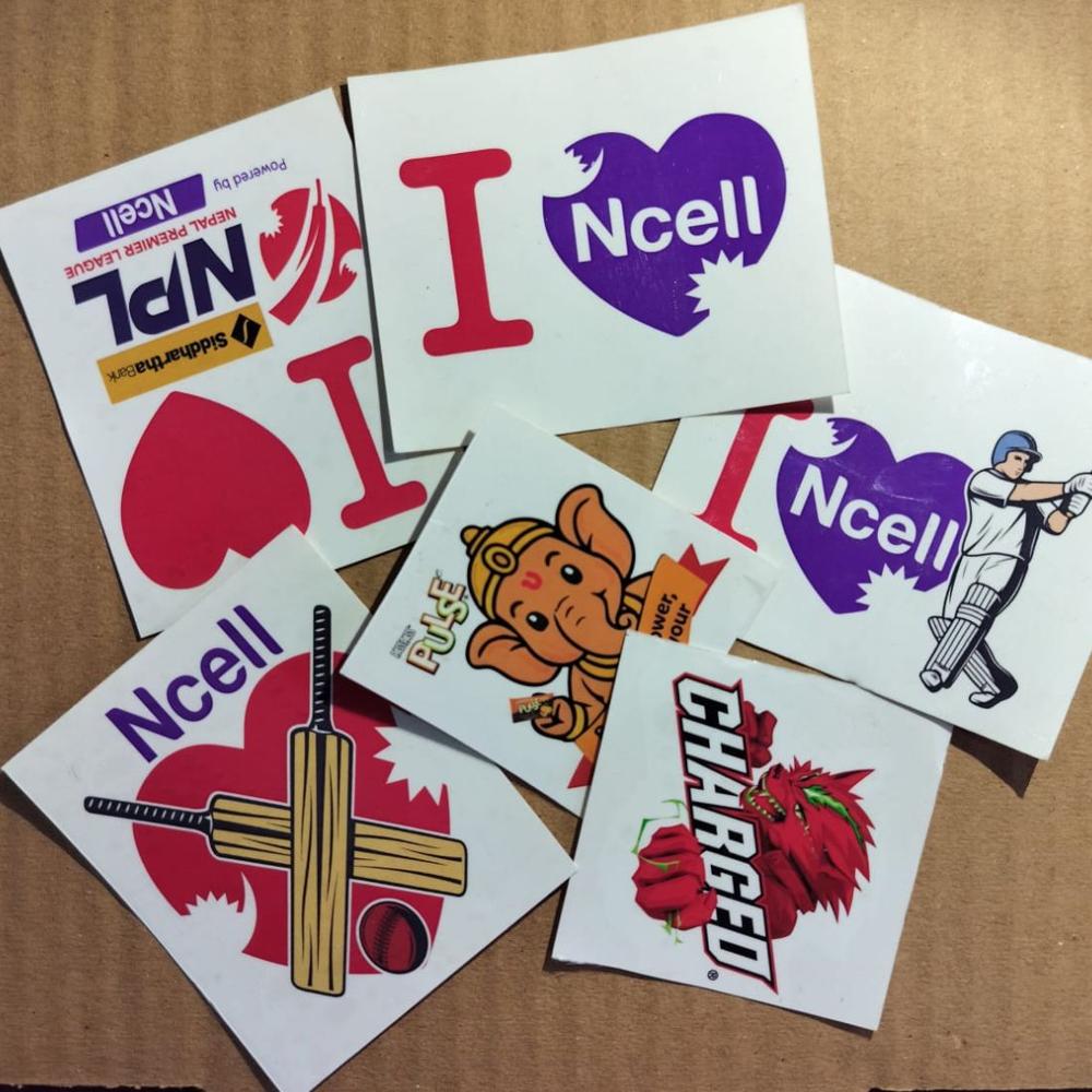 Customized Promotional Tattoo Sticker - Color: Black