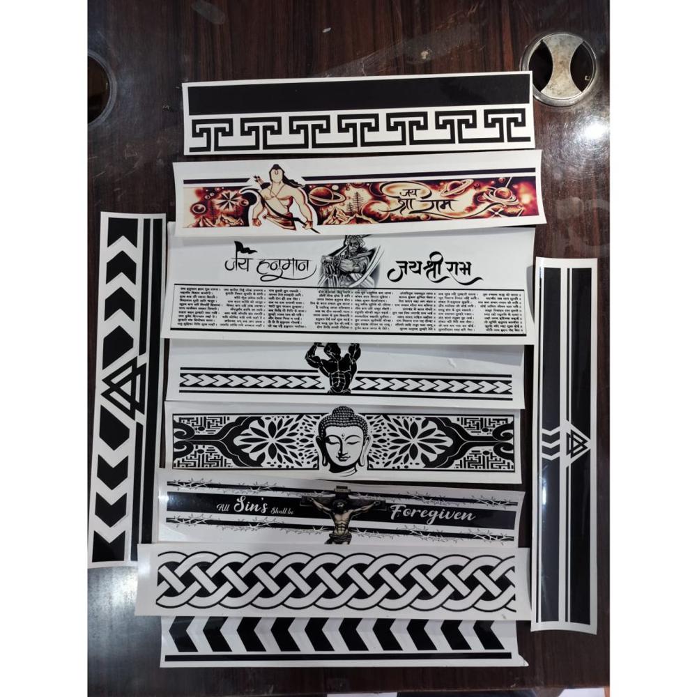 Hand Band Tattoo Sticker For Male And Female Tattoo Sticker - Coating Type: Water Transfer