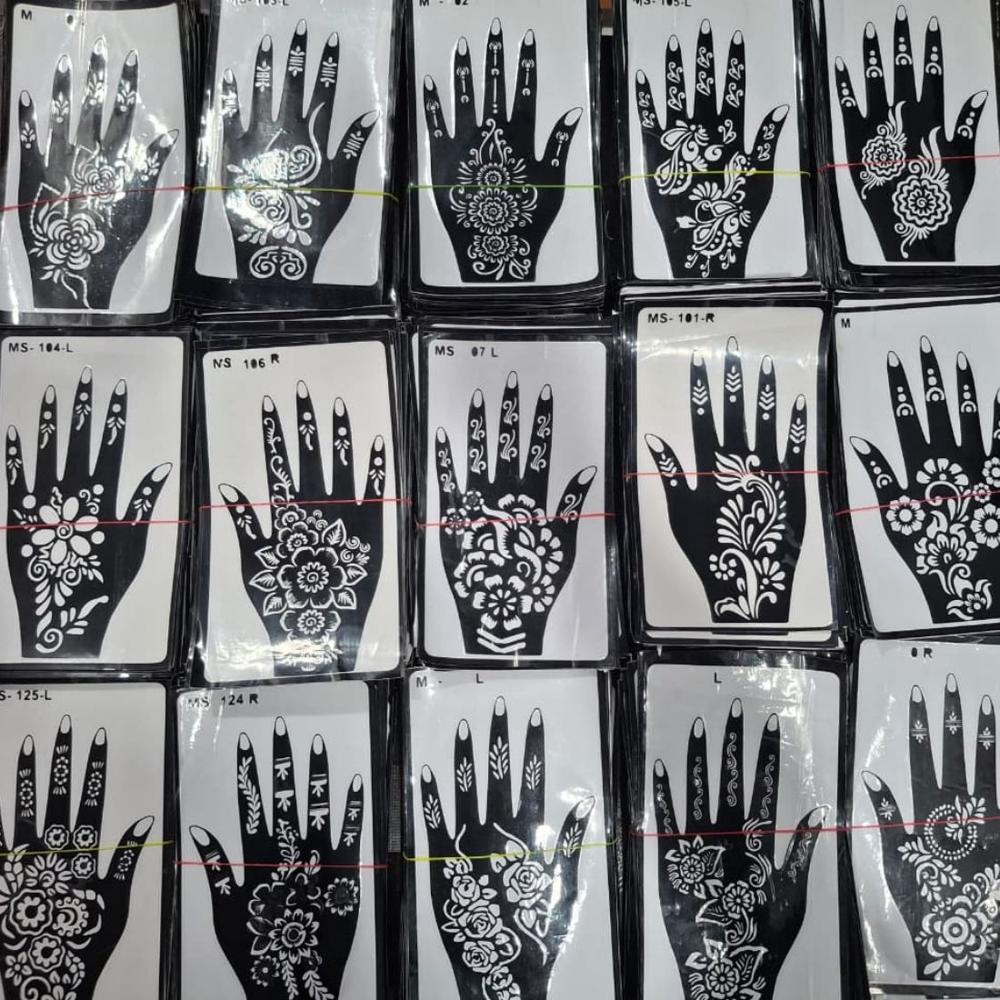 Mehndi Stencil Sticker For Girls And Women Mehndi Stencil Sticker