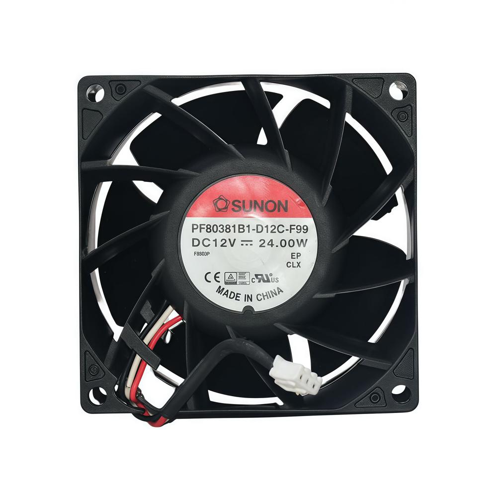 SUNON 12V PF80381B1-D12C-F99 Fan Ball Bearing Mount Plastic Blades Industrial Inverter Fan Cooling Fan