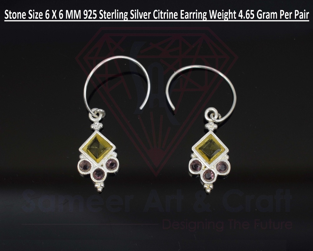 Swarovski Fashion Earring 925 Sterling Silver Square Shape
