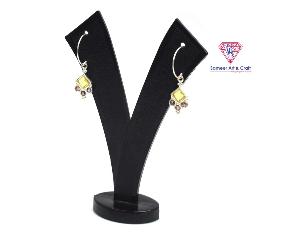 Swarovski Fashion Earring 925 Sterling Silver Square Shape