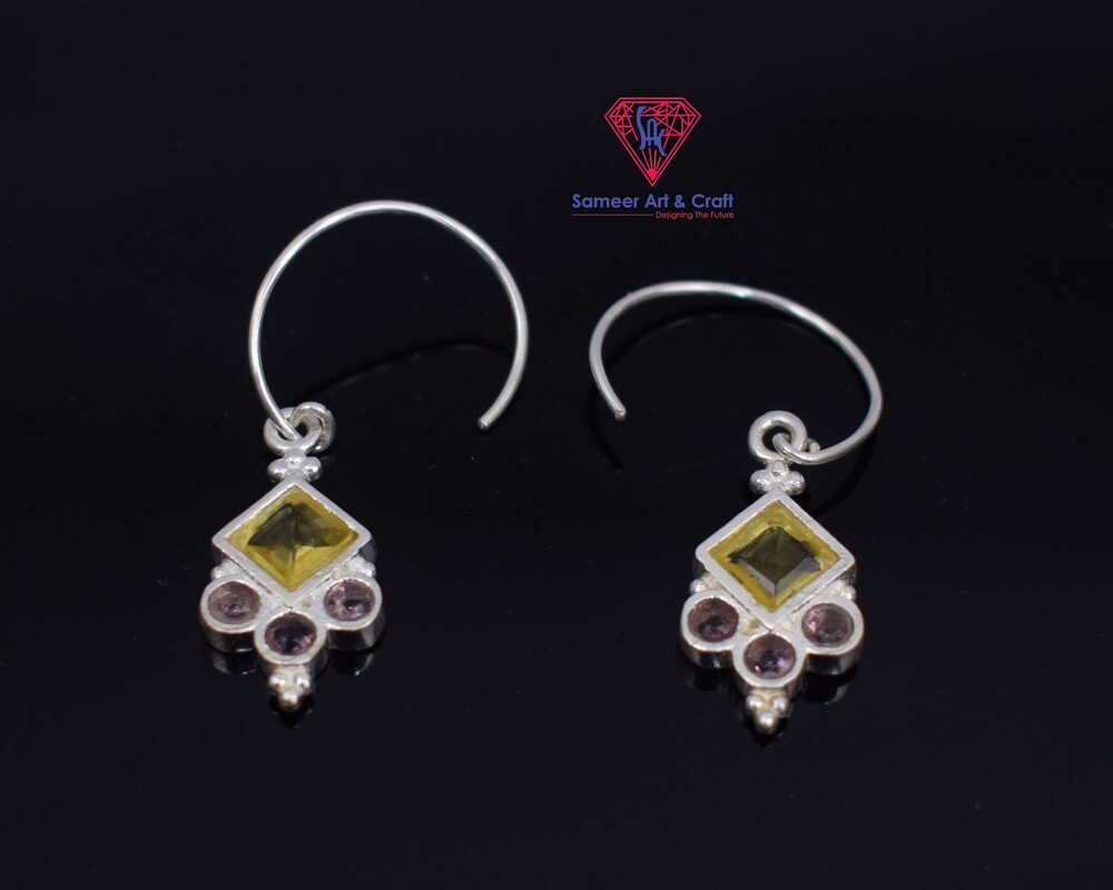 Swarovski Fashion Earring 925 Sterling Silver Square Shape