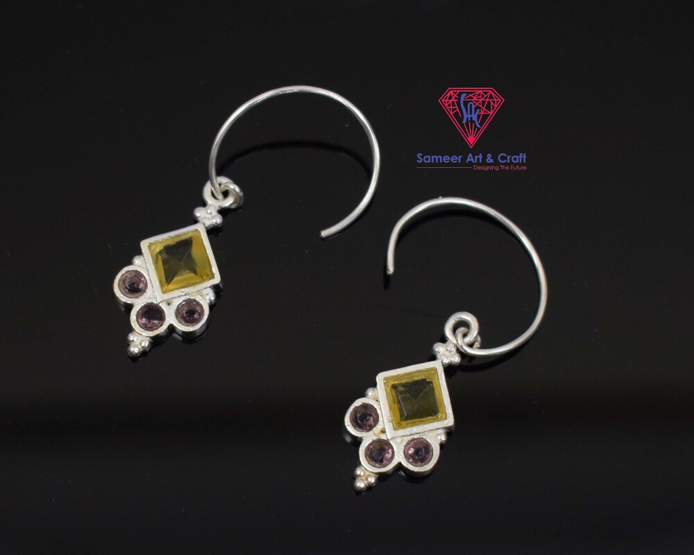 Swarovski Fashion Earring 925 Sterling Silver Square Shape