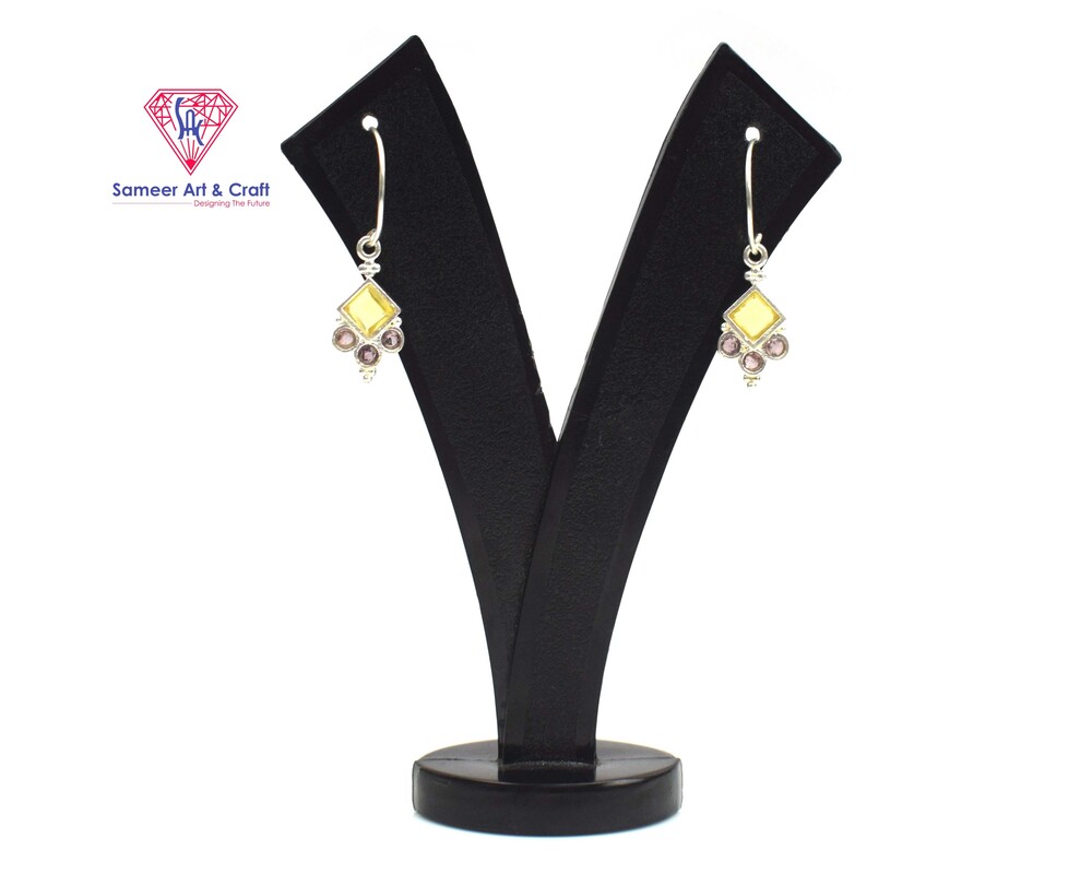 Swarovski Fashion Earring 925 Sterling Silver Square Shape