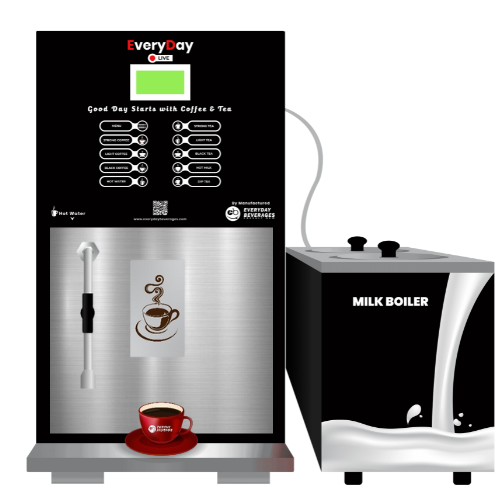 Live machine Tea and coffee vending machine