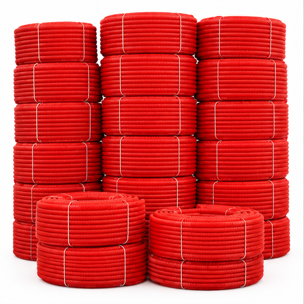 3 Inch Hdpe Double Wall Corrugated Pipe - Color: Orange