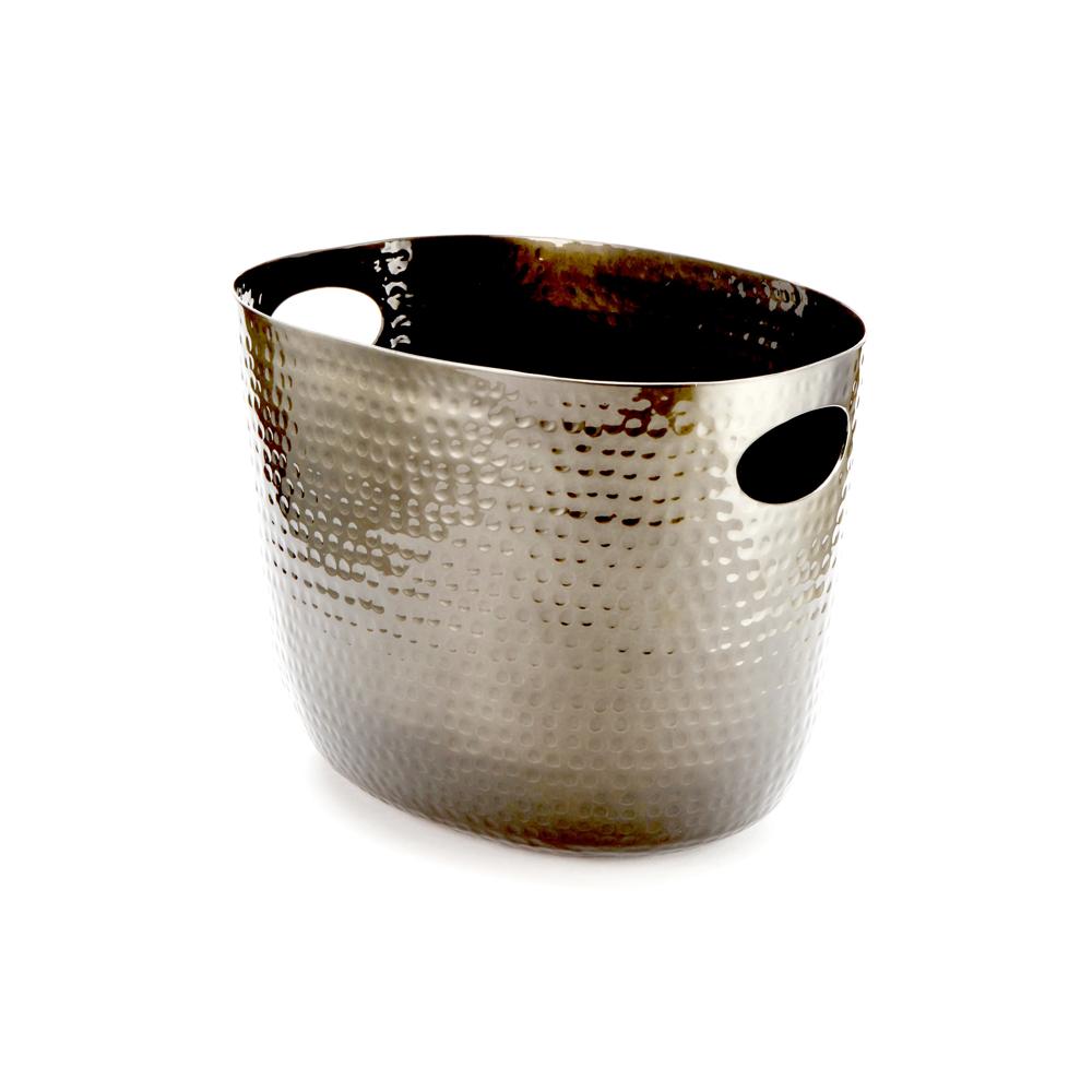Metal Tub Wine Beer Chiller Bar Ice Beverage With Hammered Design