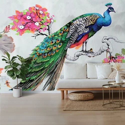 Customized Wallpaper - High-quality Non-woven Material , Waterproof Functionality, Modern Style For Elegant Home Interiors