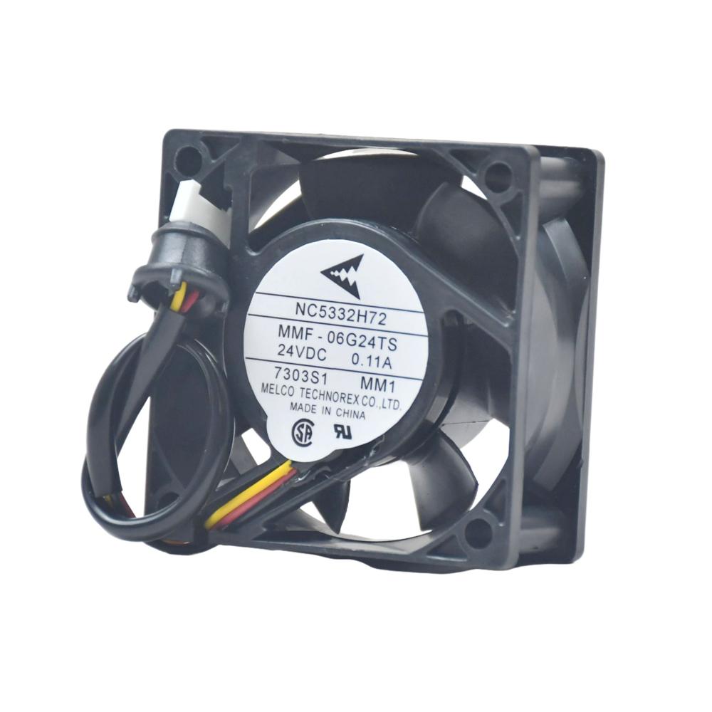 Mitsubishi MMF-06G24TS-MM1 24V DC 0.11A 8025mm NC5332H72 Industrial Inverter Cooling Fan