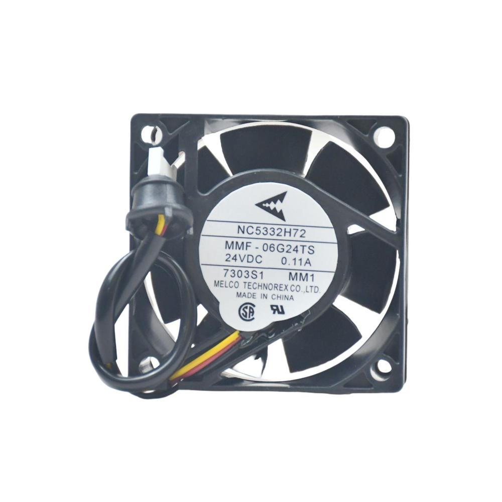 Mitsubishi MMF-06G24TS-MM1 24V DC 0.11A 8025mm NC5332H72 Industrial Inverter Cooling Fan