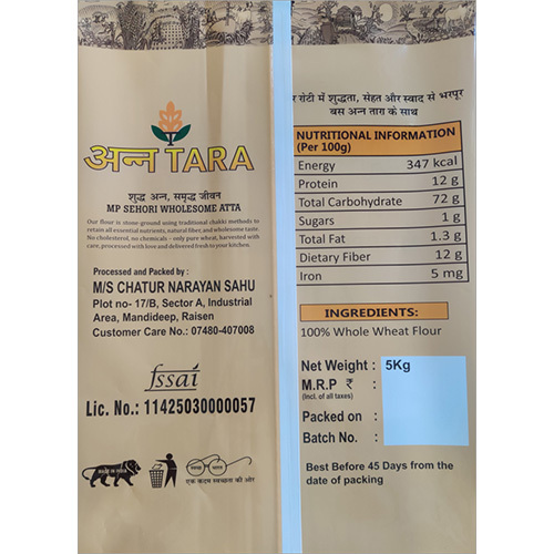 5 Kg Premium Stone Ground Wheat Flour