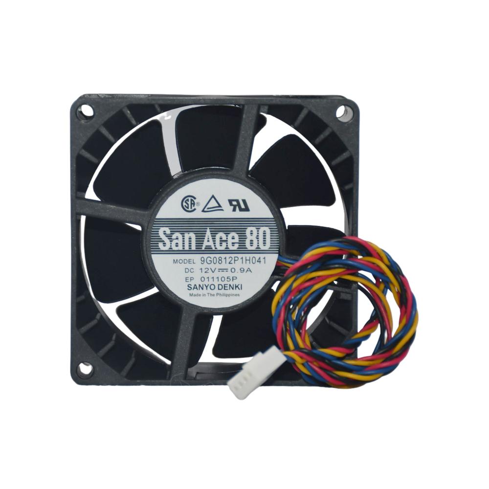 SANACE 9G0812P1H041 12V DC 0.9A 8038mm Electric Server Plastic Ball Bearing Cooling Fan