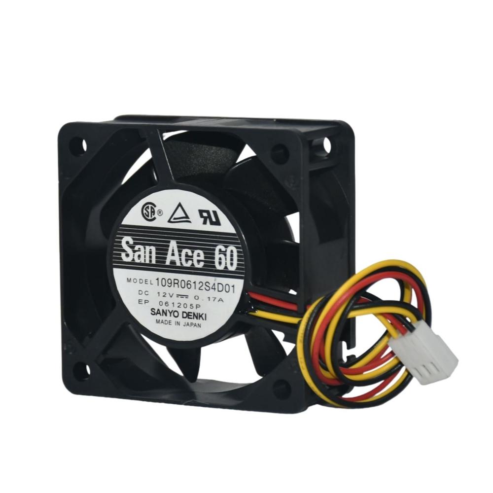 SANACE 109R0612S4D01 12V DC 0.17A 6025mm Axial Flow Cooling Fan 3000rpm Speed Fan 