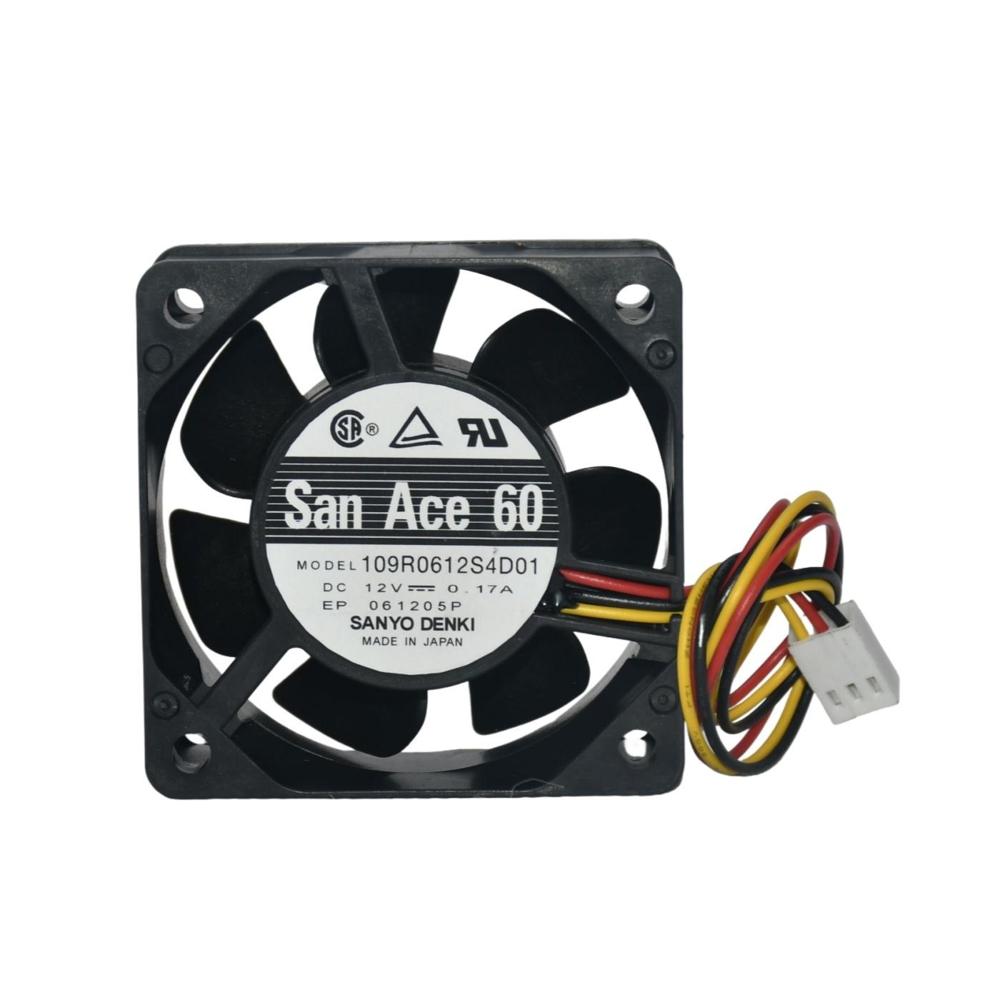 SANACE 109R0612S4D01 12V DC 0.17A 6025mm Axial Flow Cooling Fan 3000rpm Speed Fan 