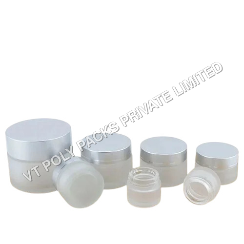 10Ml Frosted Glass Jar - Color: Transparent
