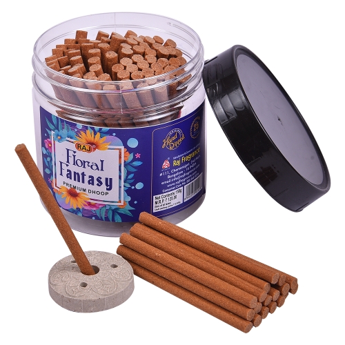 Floral Fantasy Premium Dhoop Jar