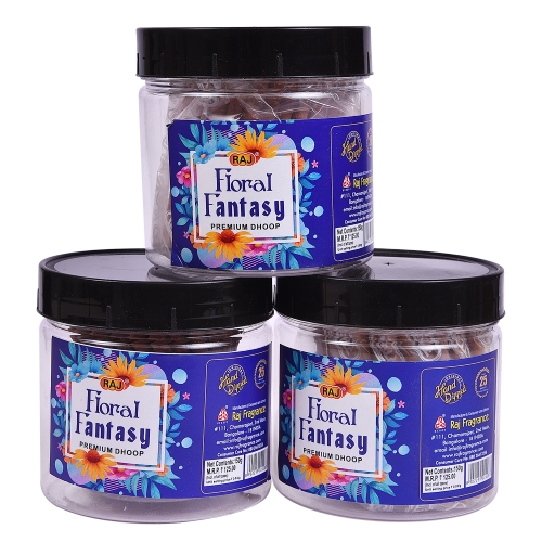 Floral Fantasy Premium Dhoop Jar