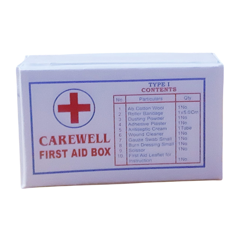 Carewell First Aid Box - Attributes: Long Life