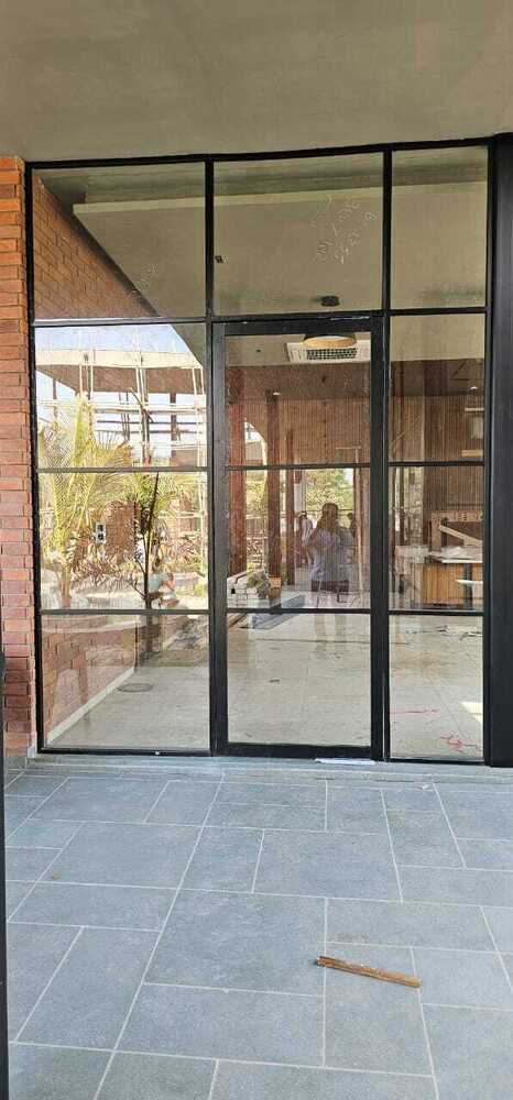 Office Aluminium Partitions - Color: Black