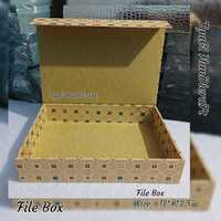 Top Flip Mdf Box - Color: Yellow