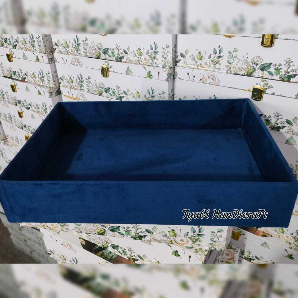 Velvet Tray - Color: Blue