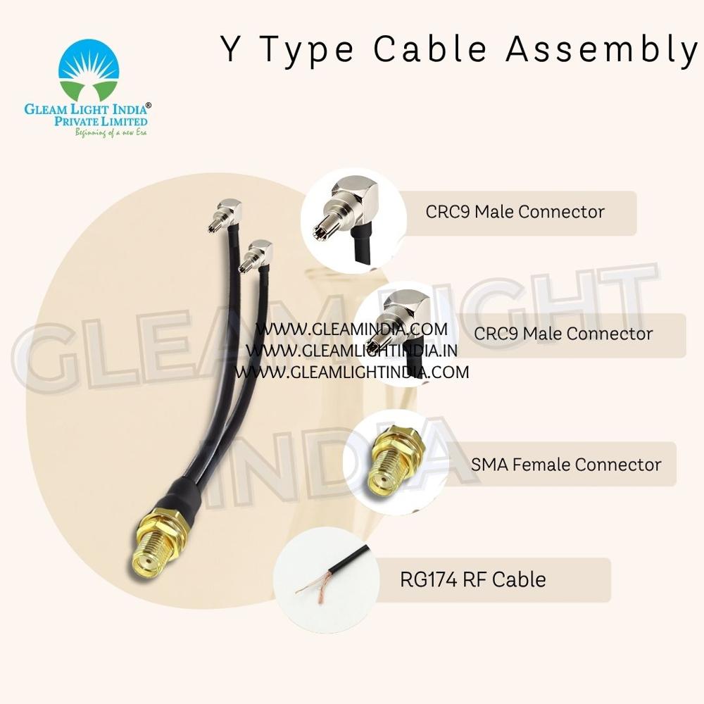 SMA Female To Dual TS9 Male Plug In RG 174