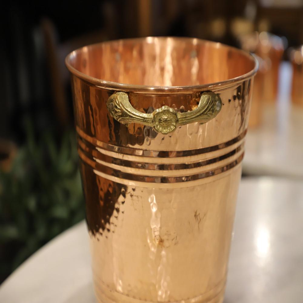 New Arrival Copper Metal Ice Bucket Wine Beer Bottle Chiller Tub - Product Type: Bar Accessories