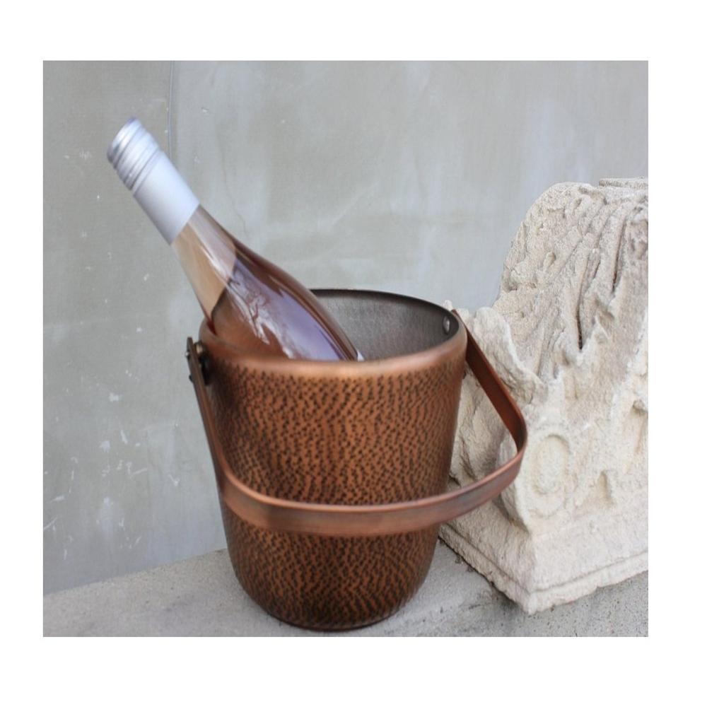 Copper Metal Ice Bucket Wine Beer Bottle For Chilling