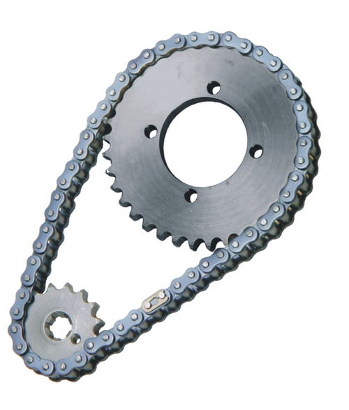 Motorcycle Chain Sprocket Kit Length: 2.25-2.5 Foot (Ft)
