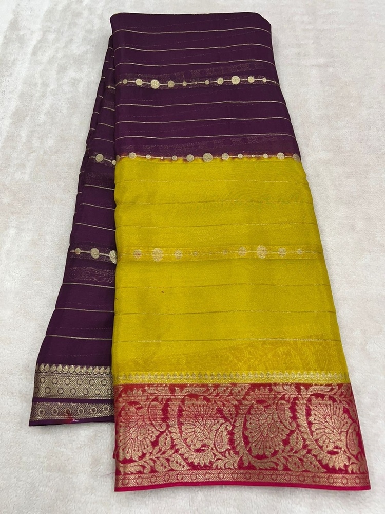 Pure mysore crape silk